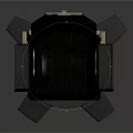 Black Modern Gaming Chair With Ergonomic Design Circular Base And Armrests