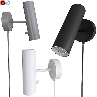 Modern Wall Lamps With Black White Gray Colors And Sleek Design For Home Decor 3d model