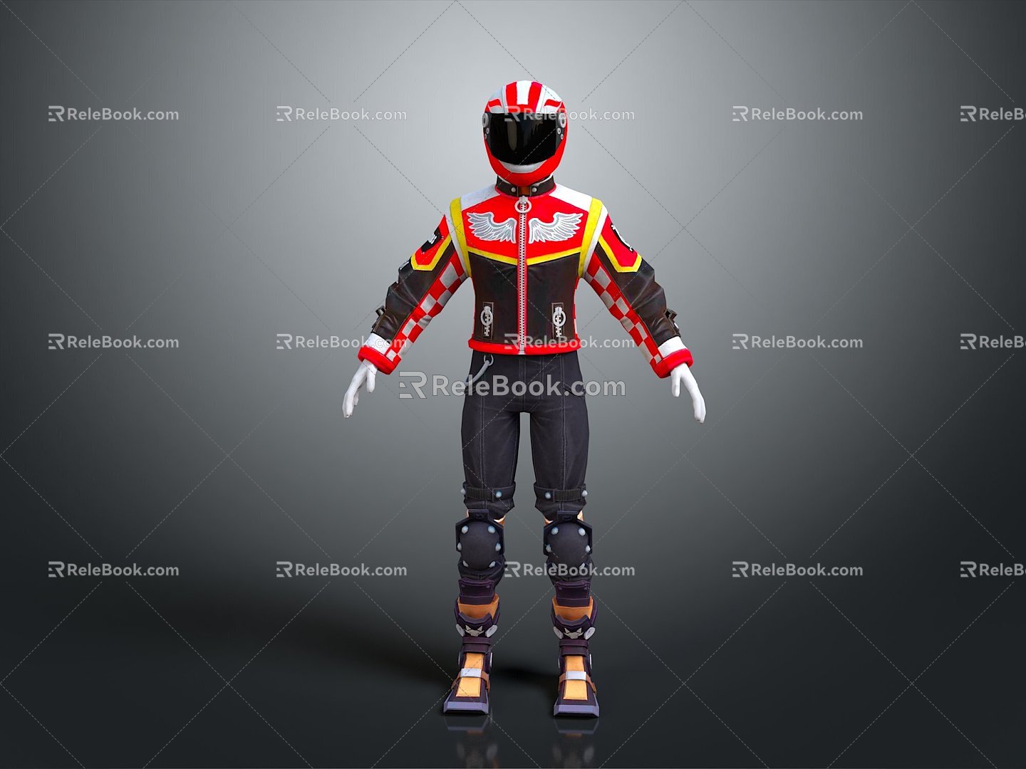 Motorcycle Rider Racer Sports Star Athlete Sports Athlete Figure Game Figure 3d model