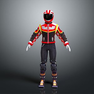 Motorcycle Rider Racer Sports Star Athlete Sports Athlete Figure Game Figure 3d model