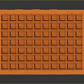 Cartoon Courtroom Scene With Red Wooden Benches Podium Columns And Interior
