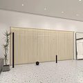 Modern Minimalist Clothing Store Interior With Metal Racks Mirrors And White Speckled Flooring