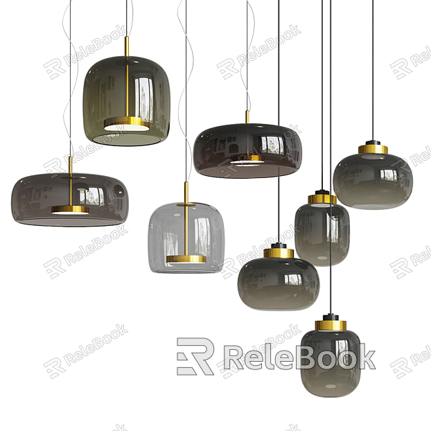 Modern chandelier glass chandelier combination model