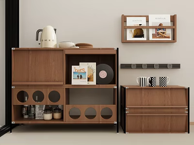 Modern Middle Ancient Sideboard Tea Cabinet Shoe Cabinet Sideboard 3d model