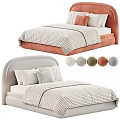 Modern Soft Upholstered Fabric Kids Bed With Multiple Optional Colors And Cozy Matching Bedding Sets