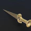 Ancient Sword Cold Weapon Warring States Long Sword Bronze Sword Weapon Ancient Weapon 3d model