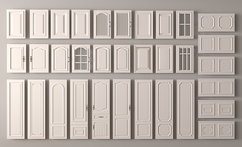 Door Panel Cabinet Door Drawer 3d model