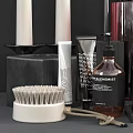 Stylish Modern Bathroom Accessories With Candles Diffusers Soap Dispensers And Brushes