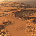 Modern Mars Earth Surface Mars Surface Rocks Sandy Land Mars Crater Terrain Desert Mars Landscape 3d model