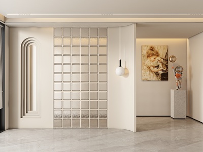 Entrance aisle partition model