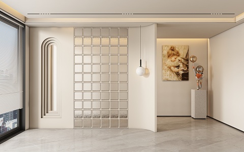 Entrance aisle partition 3d model