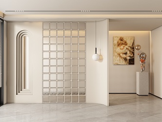 Entrance aisle partition 3d model