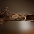 Stone And Wood Natural Artistic Decor Piece Featuring Rough Texture And Unique Natural Shape Details