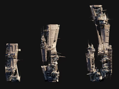 Smart Machines Featuring Futuristic Mechanical Towers And Advanced Modular Components 3d model