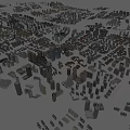 Aerial Planning of Urban Layout with Building Distribution and Road Networks Design