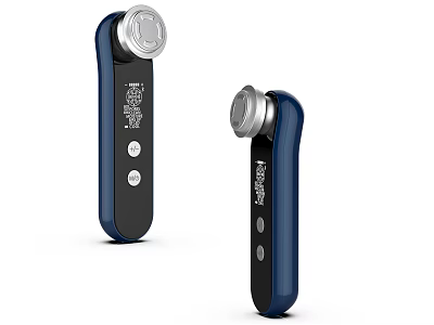Blue Handheld Medical Devices With Control Buttons And Display Screen 3d model