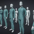 Male Model suit Men'suit Men's Model Hanger Male Model Window Model 3d model