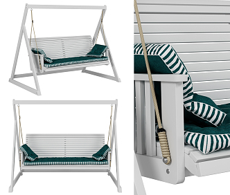 modern swing chair 3d model