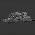 Natural Rough Surface Stone With Gray White Texture And Irregular Shape