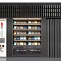 Modern Display Cabinet Metal Plate Display Cabinet 3d model