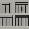 Modern Double Doors Design With Glass Panels Black Frames And Varied Styles