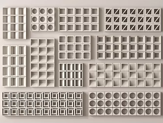 Modern Brick Modern Cement Brick Cement Brick Partition Hollow Cement Brick 3d model