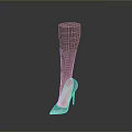 Transparent Prosthetic Leg With High Heeled Shoe As Daily Living Product