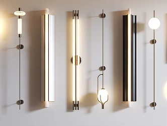 Wall Lamp Combination Wall Lamp Light Luxury Wall Lamp Metal Wall Lamp Combination Wall Lamp 3d model