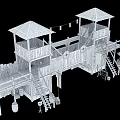 Retro Sentry Tower 3d model