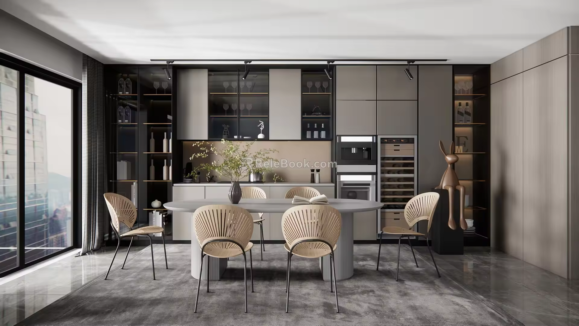 Modern Dining Table 3d model