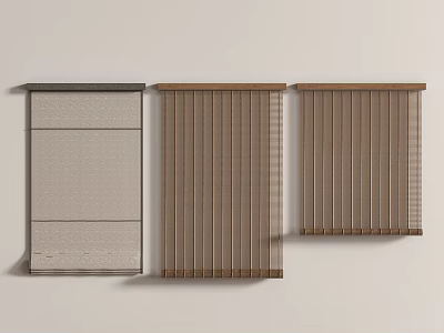 Different Designs Venetian Blinds in Various Materials And Colors for Home Window Decor 3d model