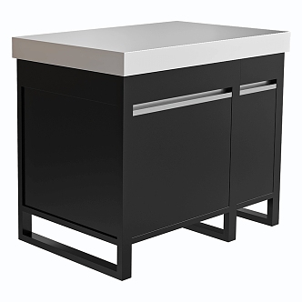 Modern Side Cabinet 3d model