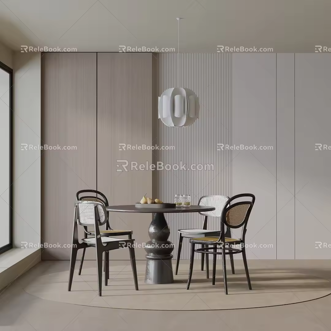 Modern dining table 3d model