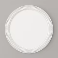 Round White Mirror With Intricate Woven Frame For Modern Interior Decor 3d model