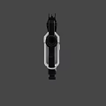 Futuristic Sci Fi Weapon With White Red Accents Black Frame And Tactical Grip
