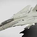 Advanced Gray Military Fighter Jet With Extended Wings Cockpit And Mounted Missiles 3d model