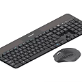 Wireless Keyboard and Mouse Set with Ergonomic Design for Computer Work