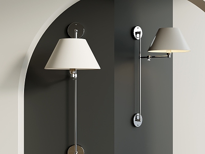 Minimalist wall lamp model