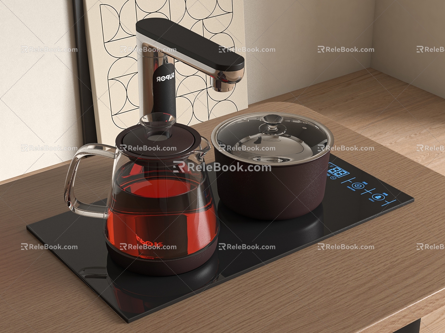 Induction Cooker Teapot 3d model