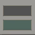 Two Wall Boards With Gray And Green Surfaces And Frames On White Wall 3d model