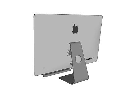 Apple iMac Desktop Computer With Sleek Display And Modern Stand Design 3d model