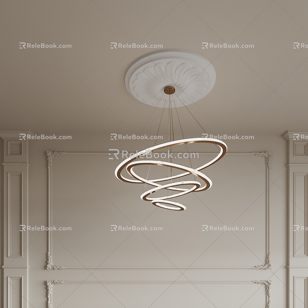 Lamp chandelier living room lamp bedroom lamp master bedroom lamp 3d model