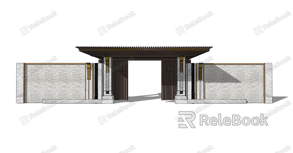 new chinese style gate model