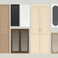 Other Assorted Design Doors Featuring Wooden Black White Louvered And Panel Styles