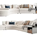 Modern Multiplayer Sofa Shaped Sofa 3d model