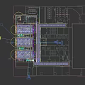 Modern Public Office Space With Open Cubicles Numbered Signs Green Plants And Ceiling Lighting