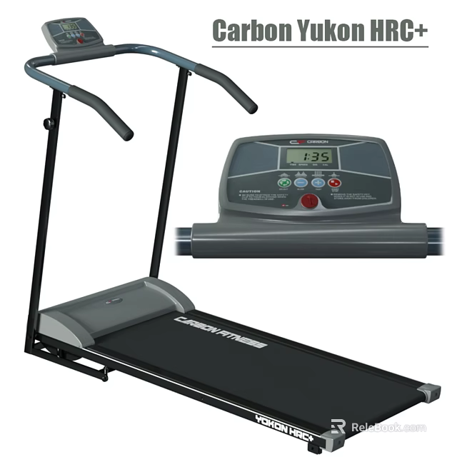 Cardio Master Treadmill With Digital Display Control Panel And Running Belt 3d model 