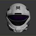 Modern White Tactical Combat Helmet With Purple Visor Protective Military Gear
