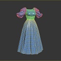 Modern Skirt dress 3d model