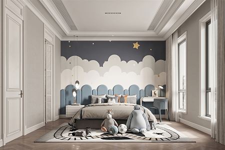 Modern Children's Room 3d model